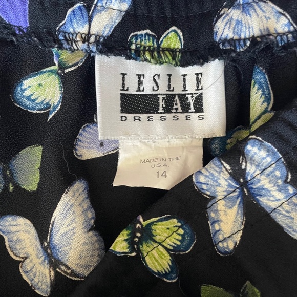 Leslie Fay Butterfly Midi Skirt - Picture 3 of 5